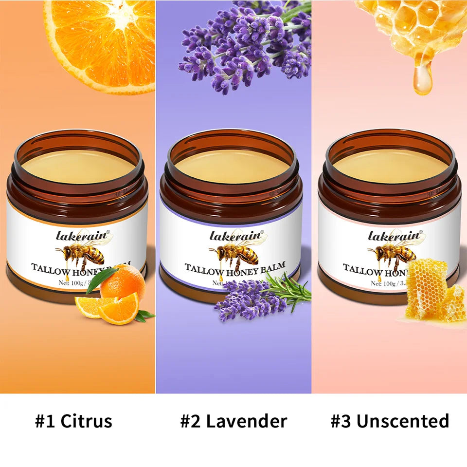 Whipped Beef Tallow and Honey Moisturizing Face and Body Balm