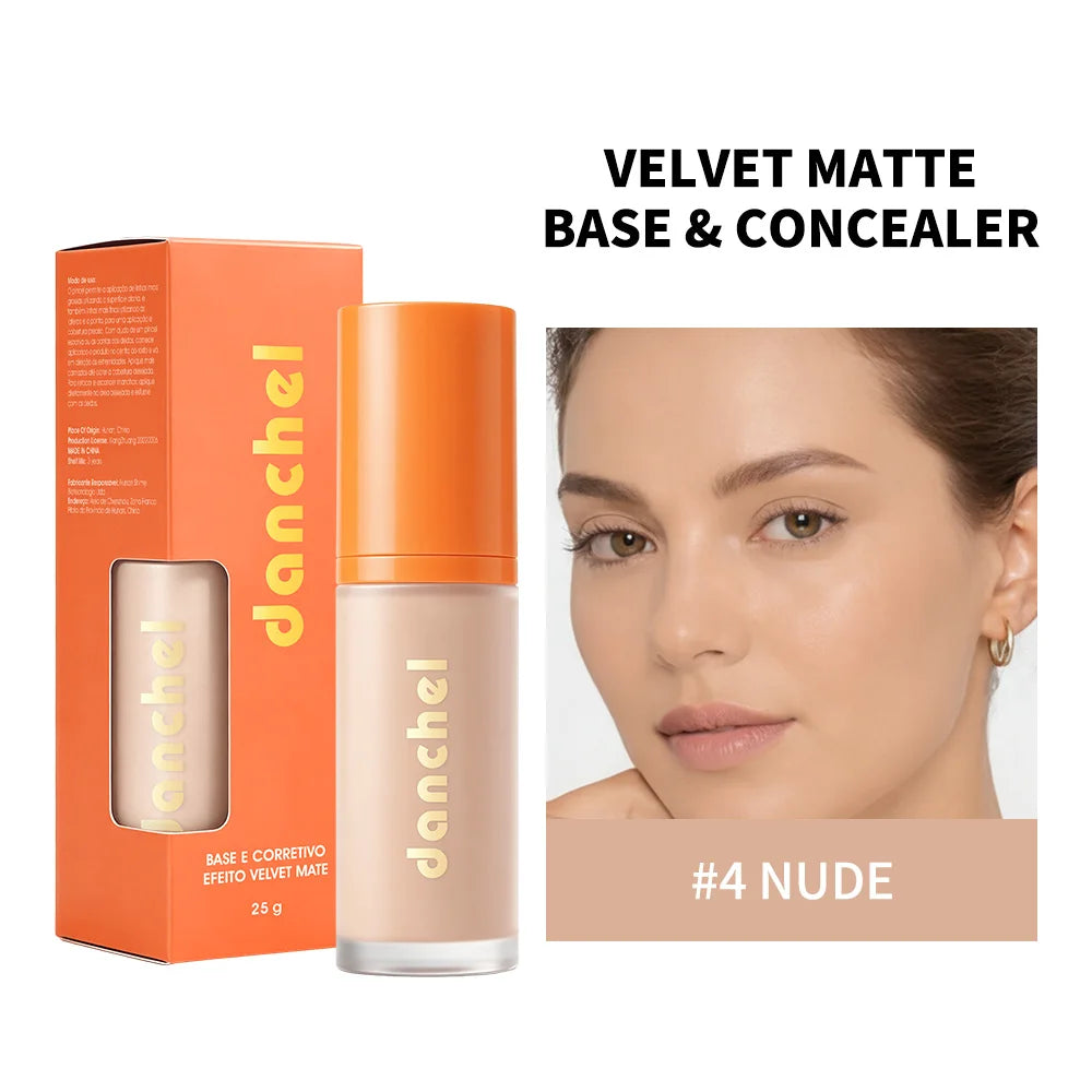 2-in-1 Velvet Matte Liquid Foundation and Concealer - 28