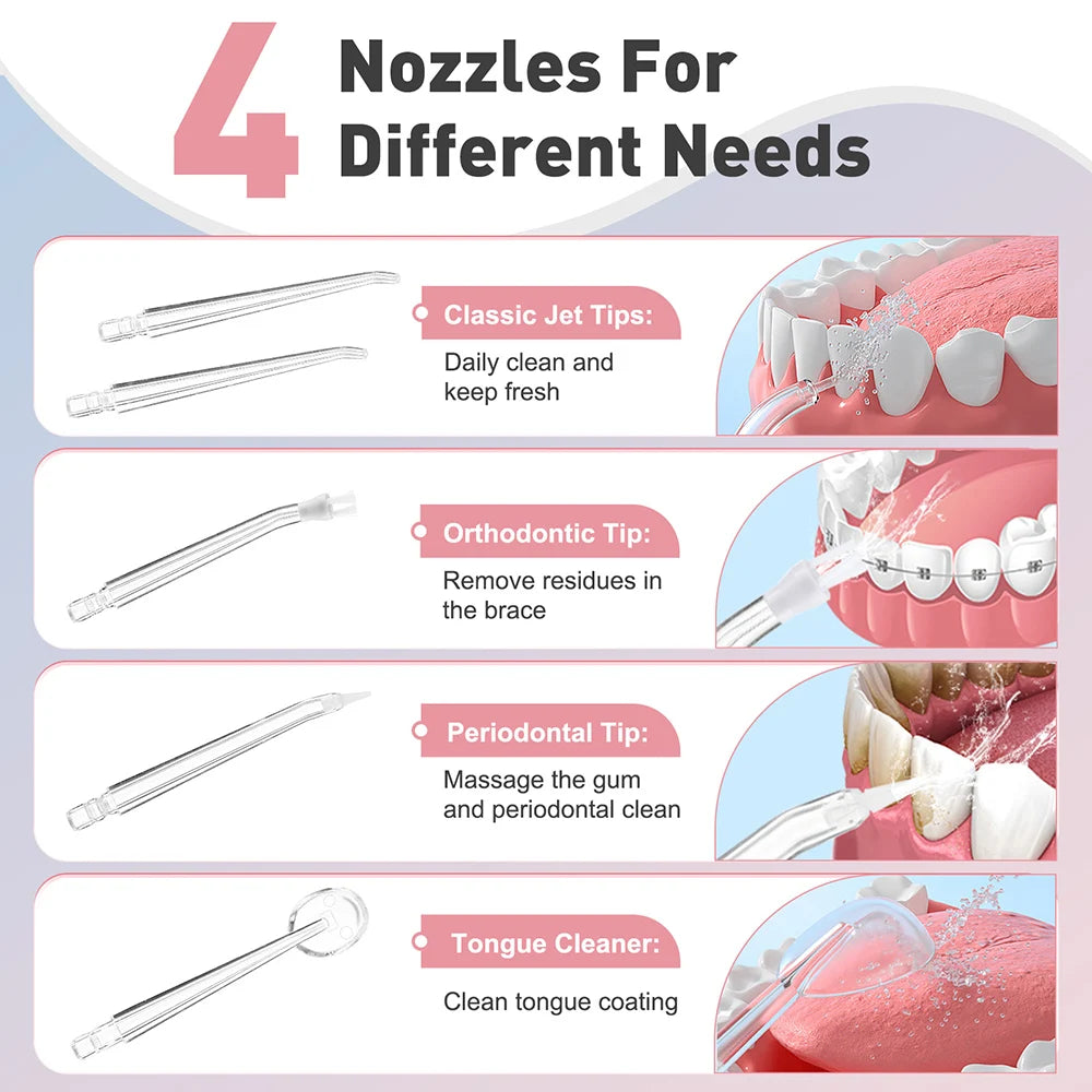 Portable Rechargeable Oral Irrigator Dental Water Flosser