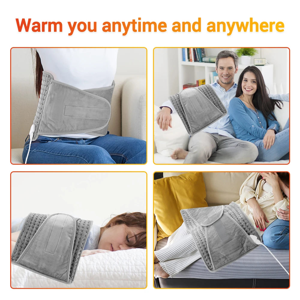 Electric Heated Waist Belt with 9 Heat Levels and Timer - 16