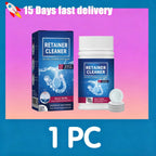 100 Pcs Denture and Retainer Cleaning Tablets for Deep Stain Removal