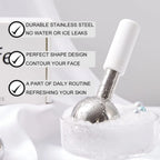 Stainless Steel Cooling Facial Globes for Puffiness and Wrinkles