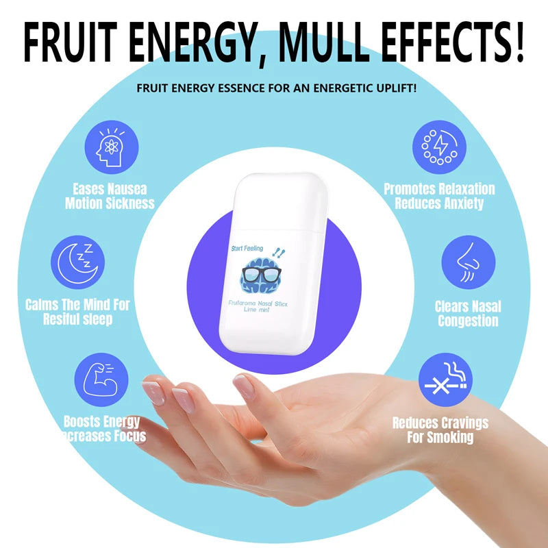 Refreshing Fruit Flavored Nasal Energy Stick for Driving Drowsiness
