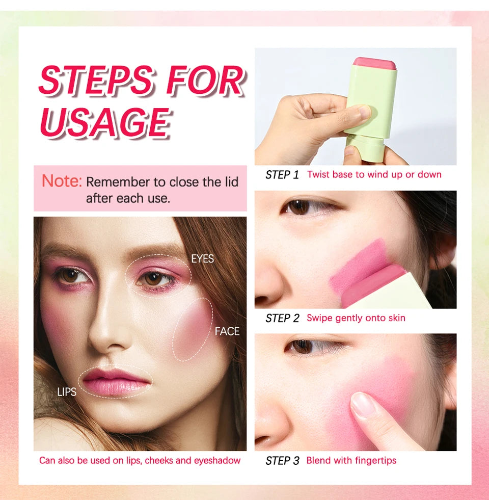 Matte Cream Blush and Lip Tint Stick