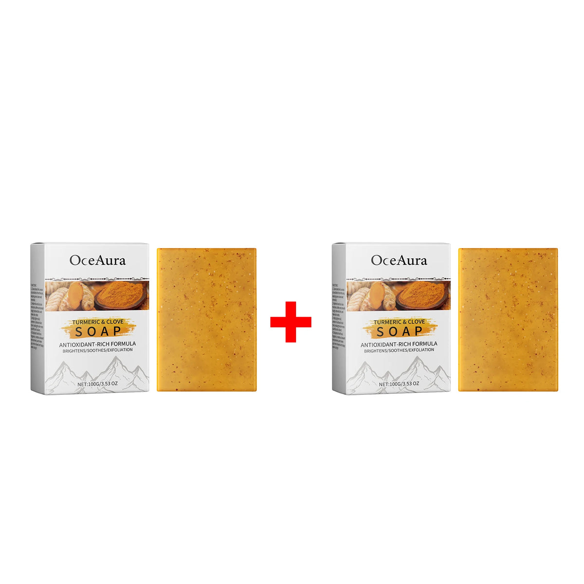 Turmeric and Clove Exfoliating Brightening Soap Bar for Face and Body