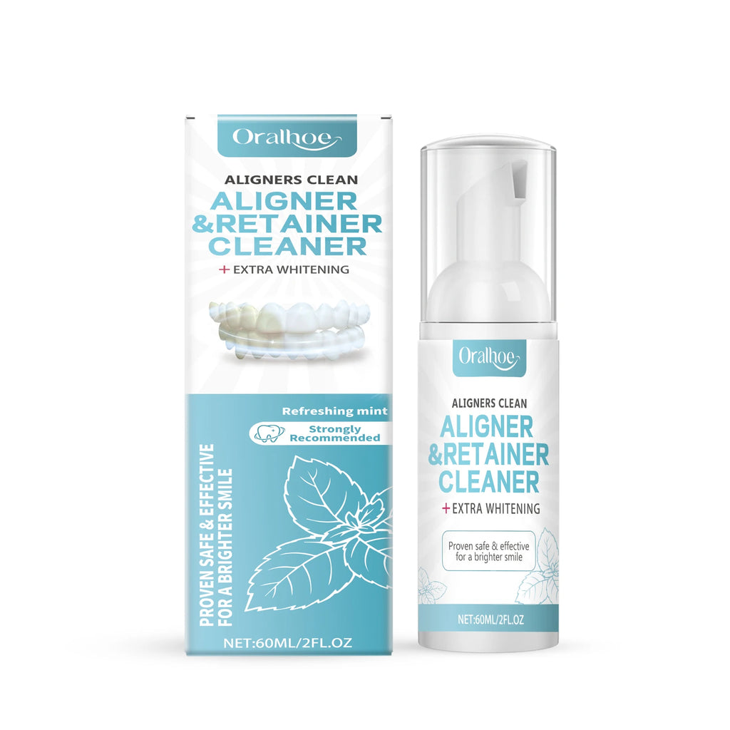 Refreshing Mint Foam Cleaner for Dental Aligners and Retainers