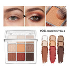9-Color Professional Matte and Shimmer Eyeshadow Palette