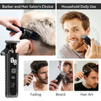 Professional Cordless Hair Trimmer with Digital LED Display