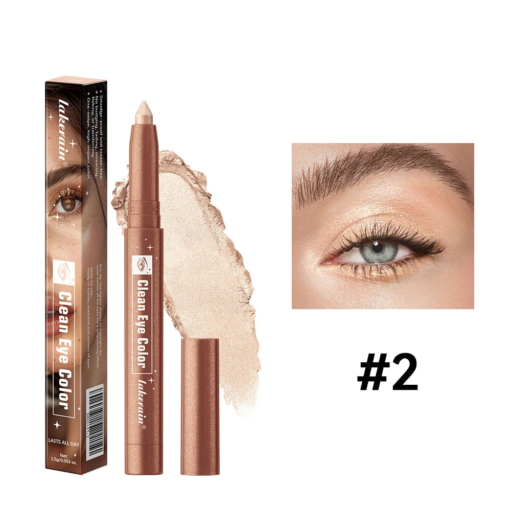 Creamy Eyeshadow Stick for Long-Lasting Shimmer Eye Makeup - 18