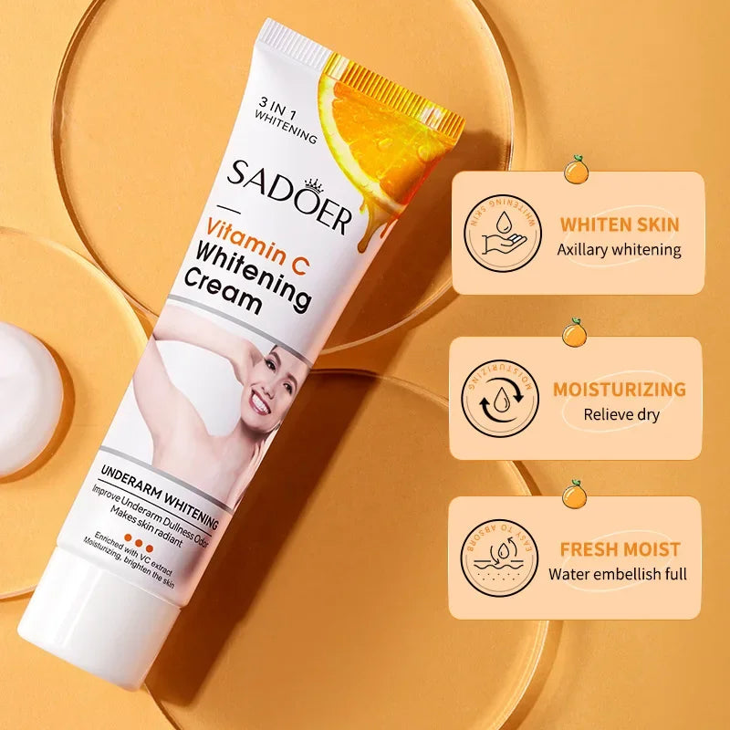 Vitamin C Brightening Cream for Dark Spots and Underarms