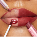 3-Piece Waterproof Matte Lipstick and Lip Liner Makeup Set