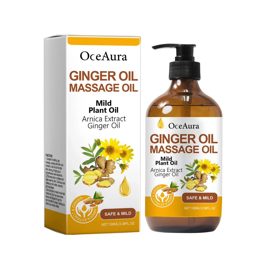 Ginger Essential Massage Oil for Muscle Relief and Skin Nourishment