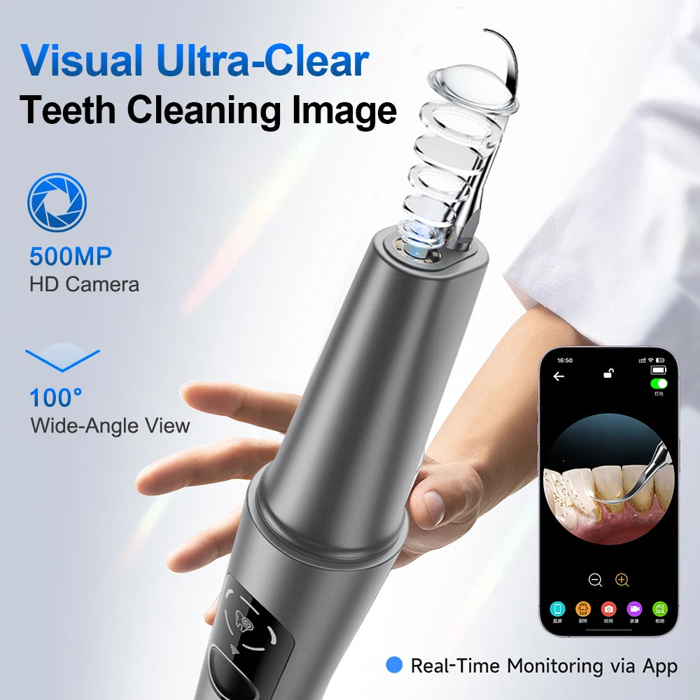 Visual Ultrasonic Tooth Cleaner with HD Camera - 8