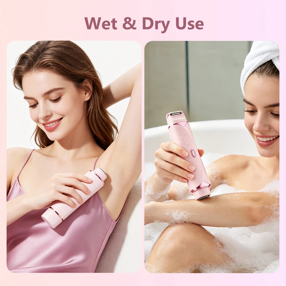 Dual-Head Painless Electric Body and Bikini Hair Trimmer
