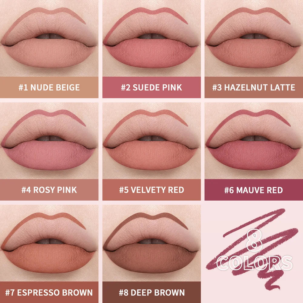 Waterproof Long-Lasting Matte Lip Liner Pencil