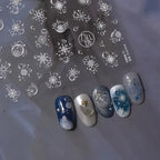 3D Christmas Cartoon Nail Art Sticker Decals