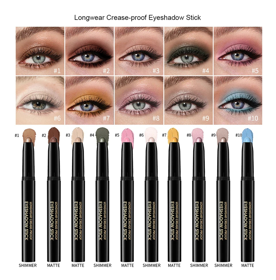 Longwear Waterproof Crease-Proof Eyeshadow Pencil Stick