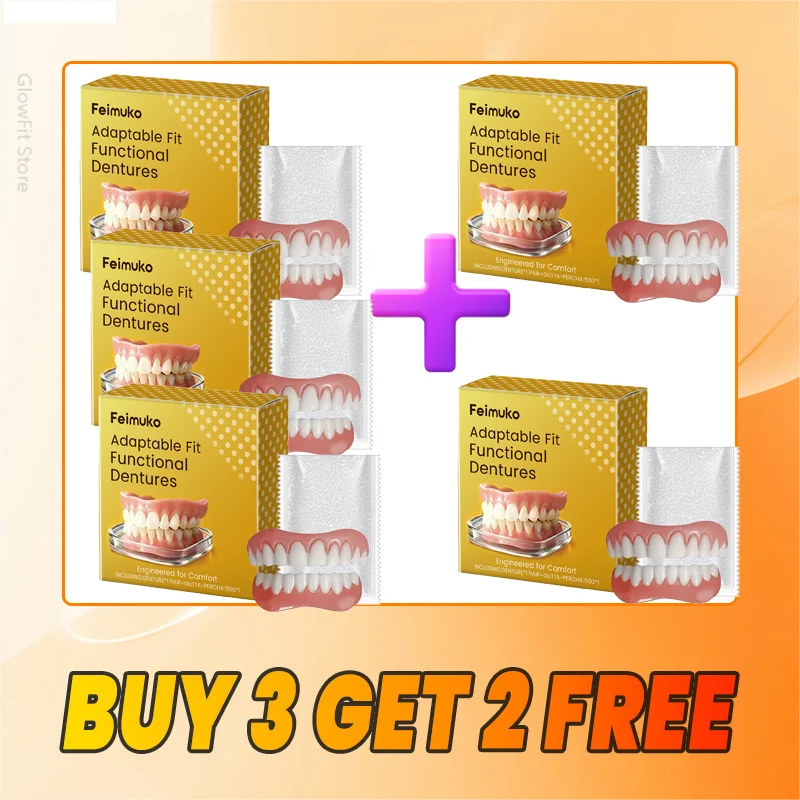 Silicone Cosmetic Denture Set for Instant Smile Confidence