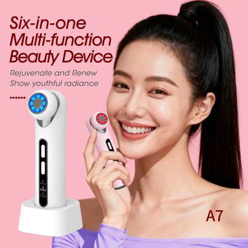 3-in-1 LED Photon Eye Facial Massager for Puffiness and Dark Circles