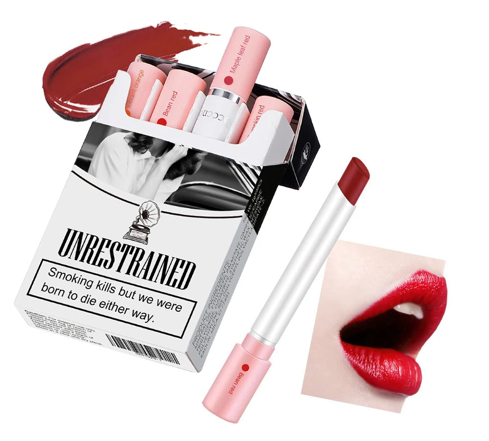 4-Piece Velvet Matte Lipstick Set Waterproof Long-Lasting - 10
