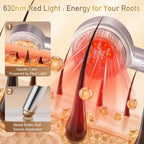 Electric Scalp Massage Comb with Red Light and Serum Applicator