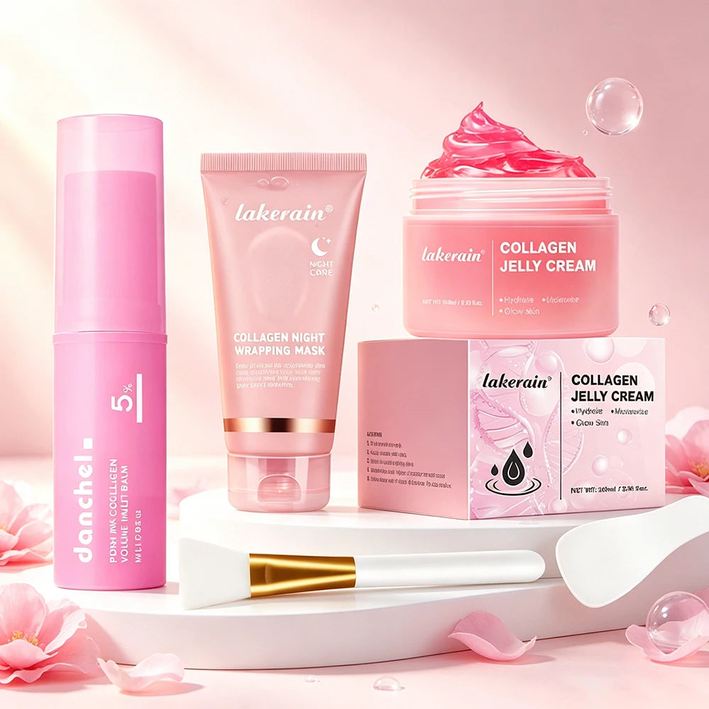 Collagen Hydrating and Skin Tightening 4-Piece Skincare Set