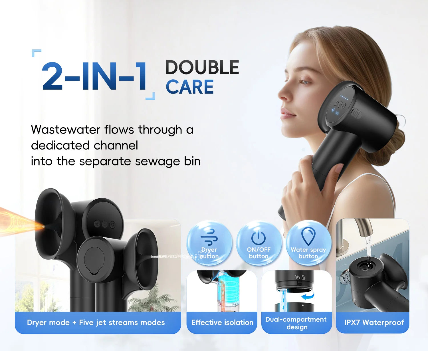 Electric Ear Wax Removal Irrigation System with Drying Function - 7