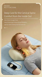 4-in-1 Rechargeable Neck Massage Pillow with Cervical Traction