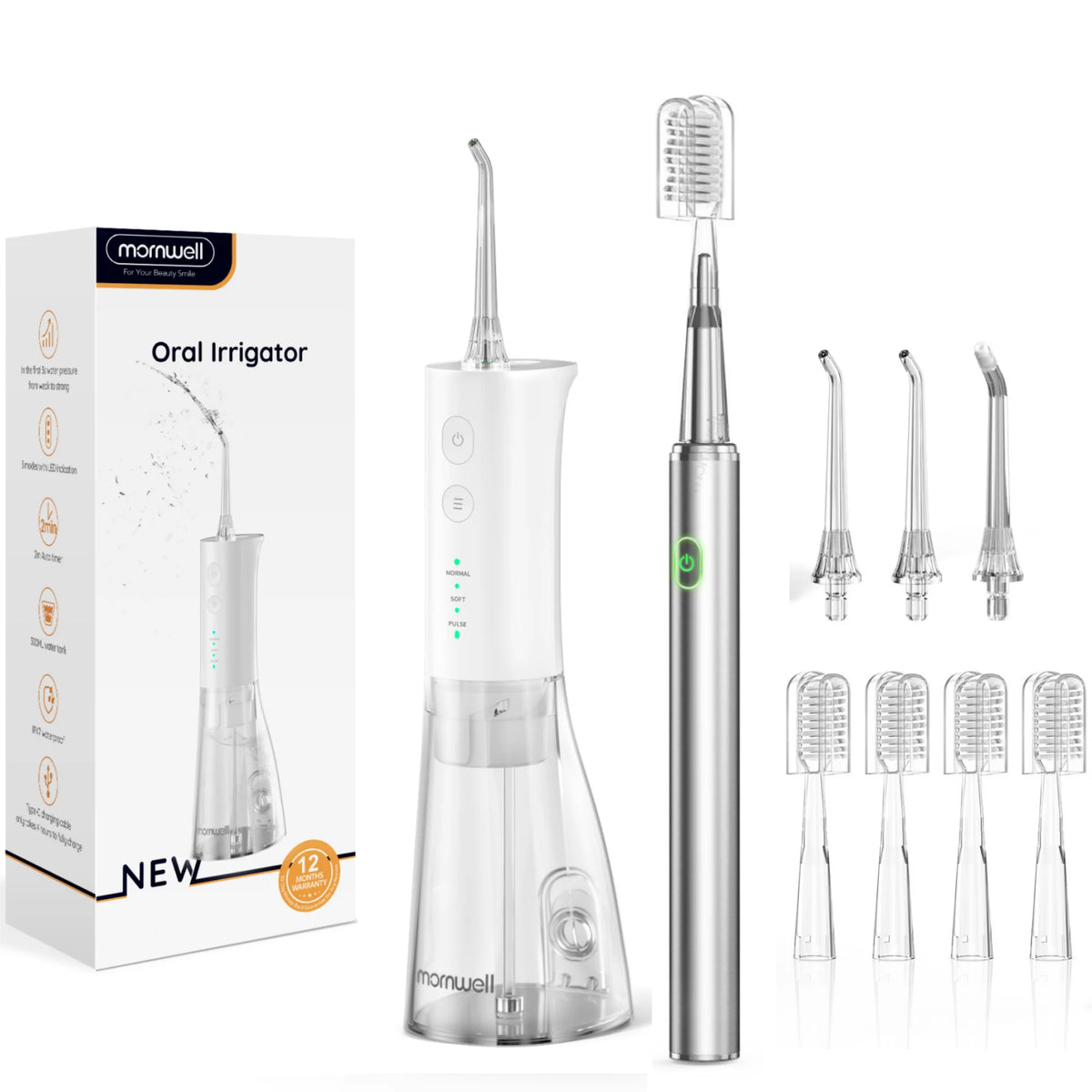 Electric Water Flosser and Sonic Toothbrush Oral Care Kit