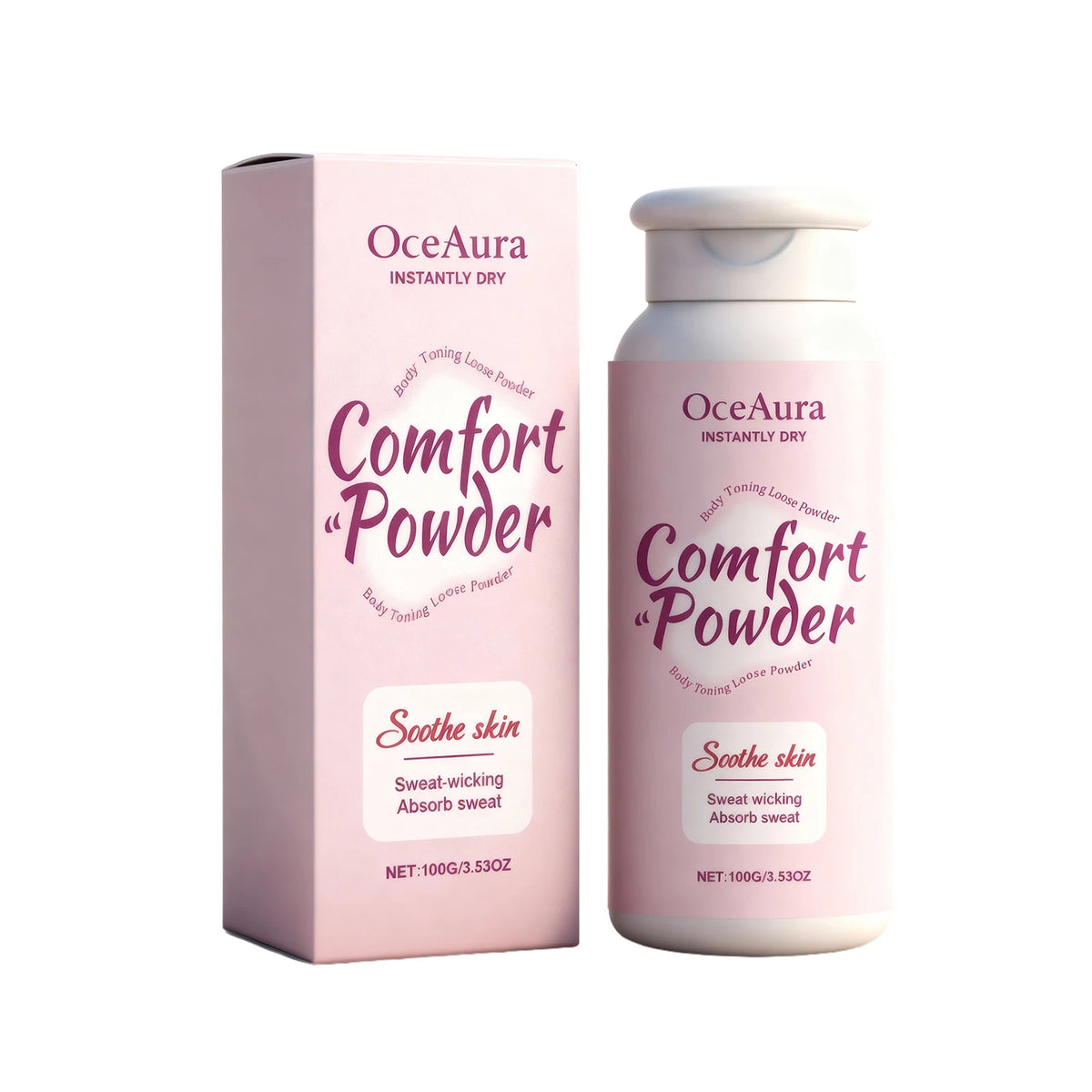 All-Over Sweat-Wicking Body Powder for Anti-Chafing and Freshness