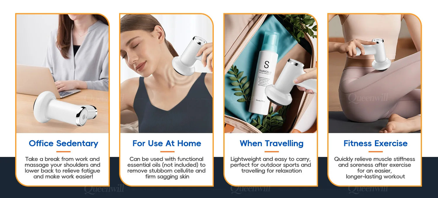 Portable Deep Tissue Body Shaping Massage Gun for Muscle Relief - 14