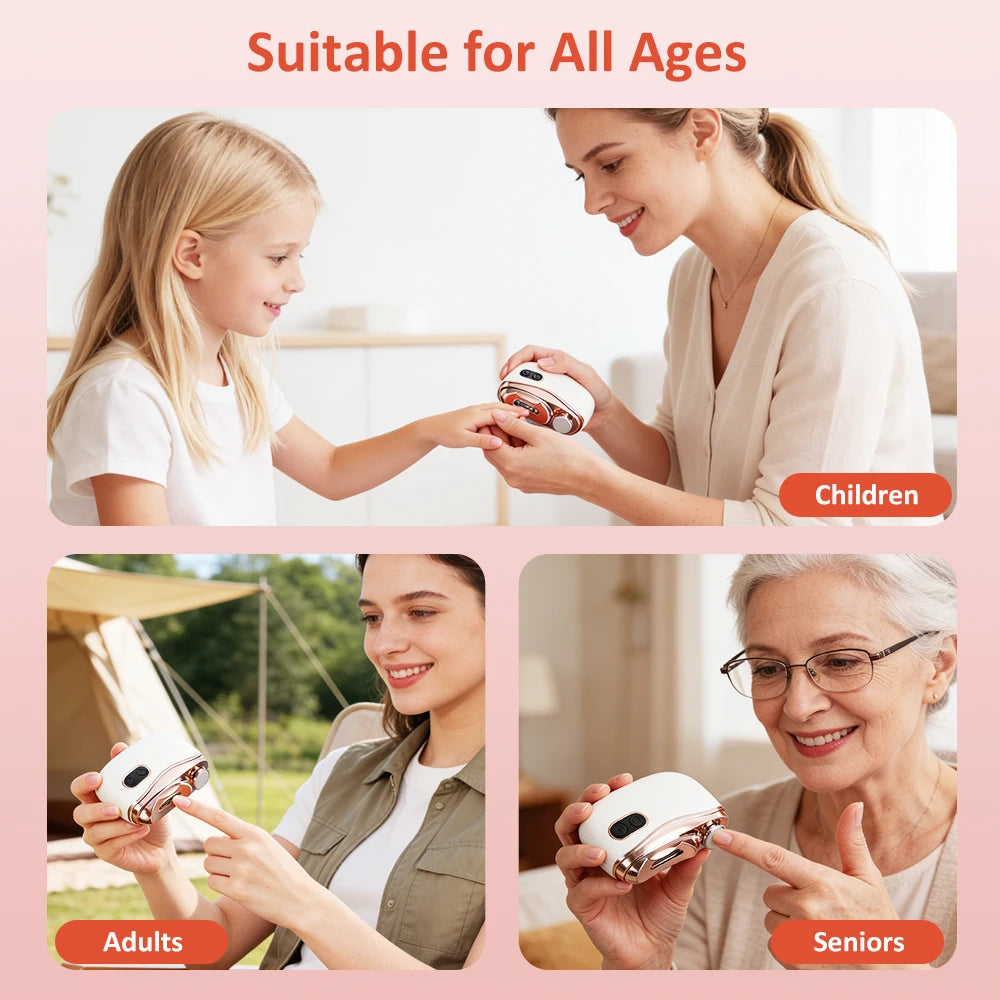 Electric Automatic Nail Clipper with LED Light - 12