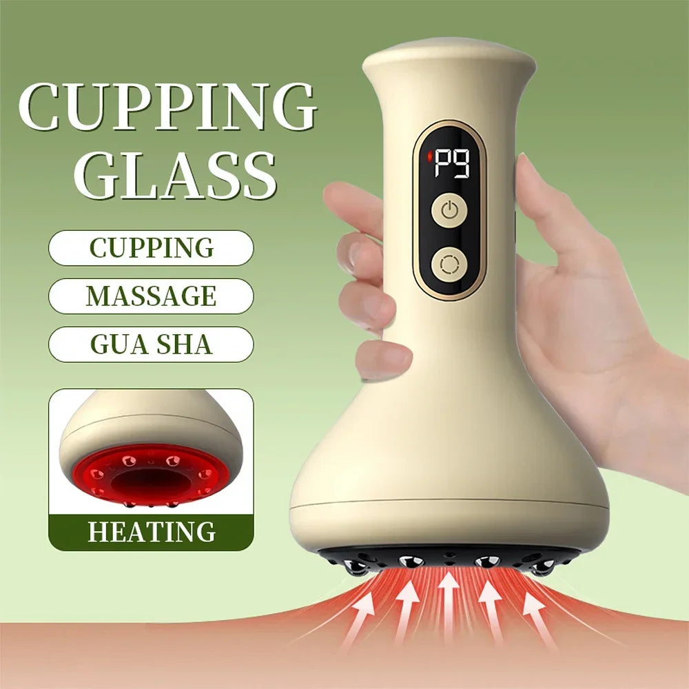 Electric Cordless Body Massager for Hot Compress and Cupping Therapy