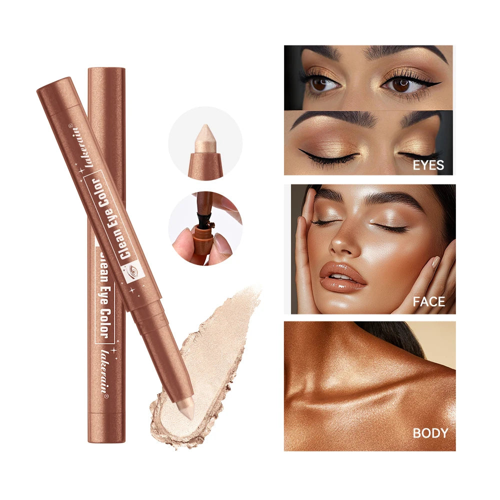 Creamy Eyeshadow Stick for Long-Lasting Shimmer Eye Makeup