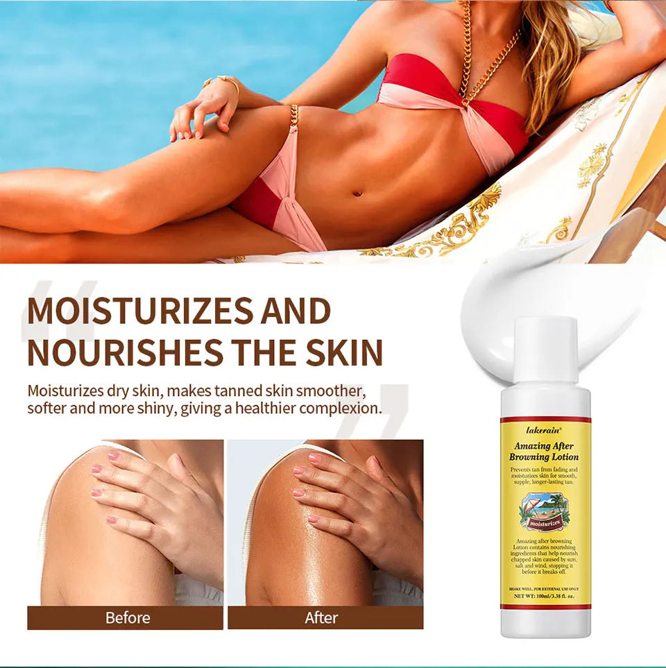 Sunless Tanning Body Lotion for Deep Bronze Glow - 22