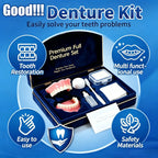Full Mouth Cosmetic Denture Set with Hygiene Kit and Storage Case