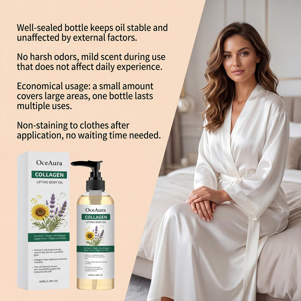 Collagen Nourishing Body Oil for Skin Hydration and Firming