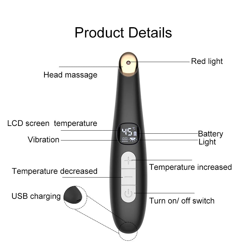 3-in-1 Heated Eye and Face Rejuvenation Wand