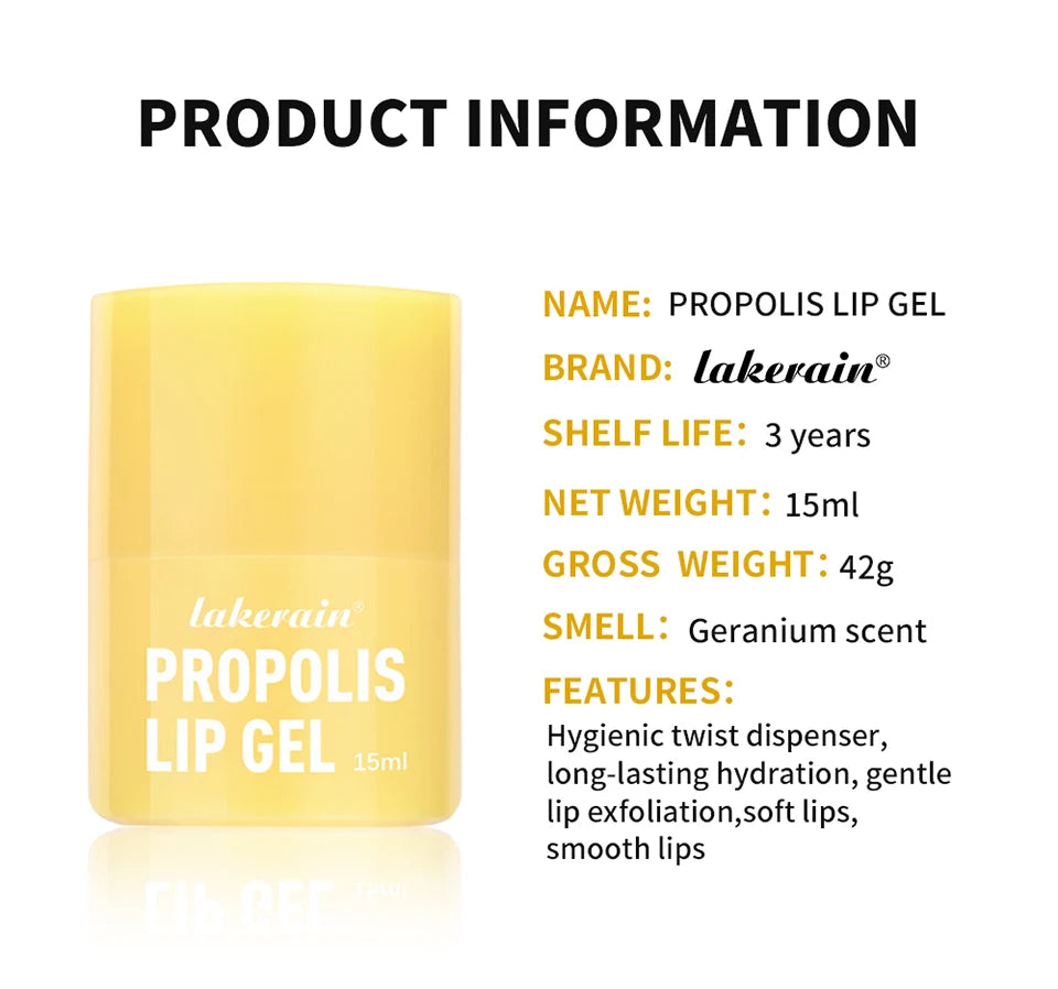 Propolis Hydrating Lip Gel for Repair and Moisturizing - 15