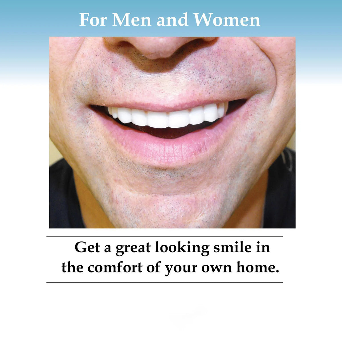 Moldable Silicone Denture Set for Instant Natural Smile