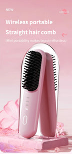Fast-Heating Ionic Hair Straightening Brush for Frizz-Free Styling