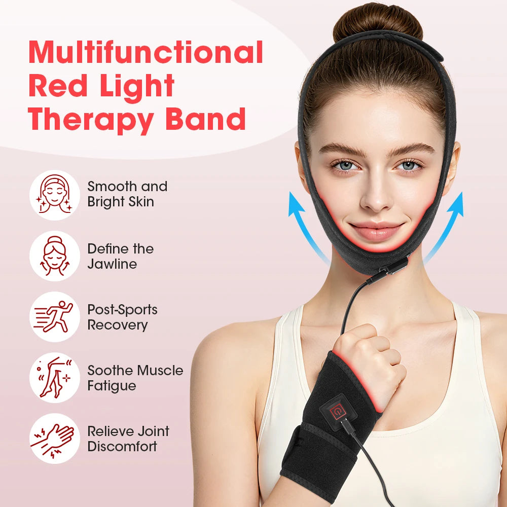 Red and Infrared Light Therapy Wrap for Face and Body