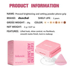 Oil-Control Pressed Powder with Mirror and Phone Stand