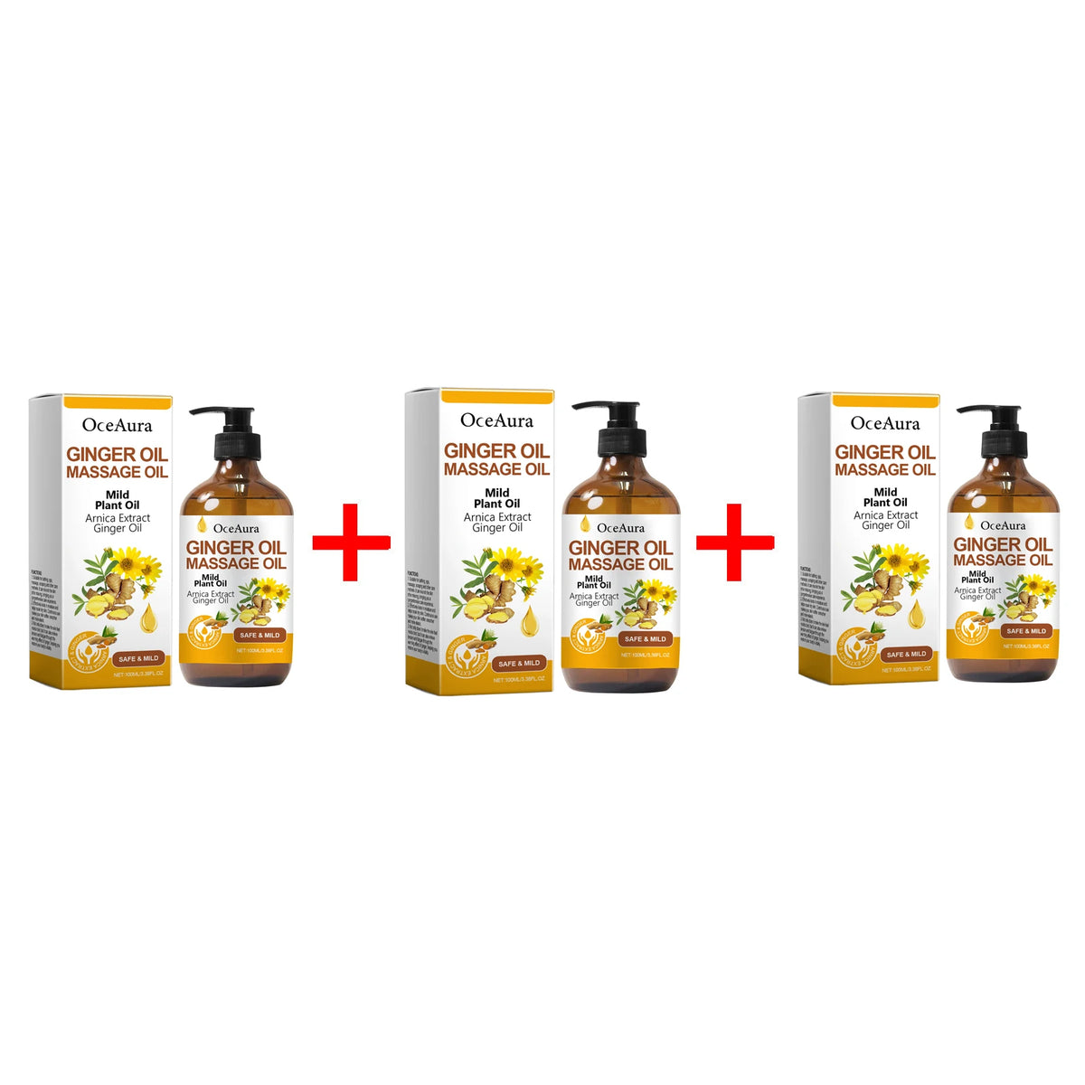 Ginger Essential Massage Oil for Muscle Relief and Skin Nourishment