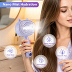 Electric Mist Spray Massage Comb for Hair Detangling and Scalp Care