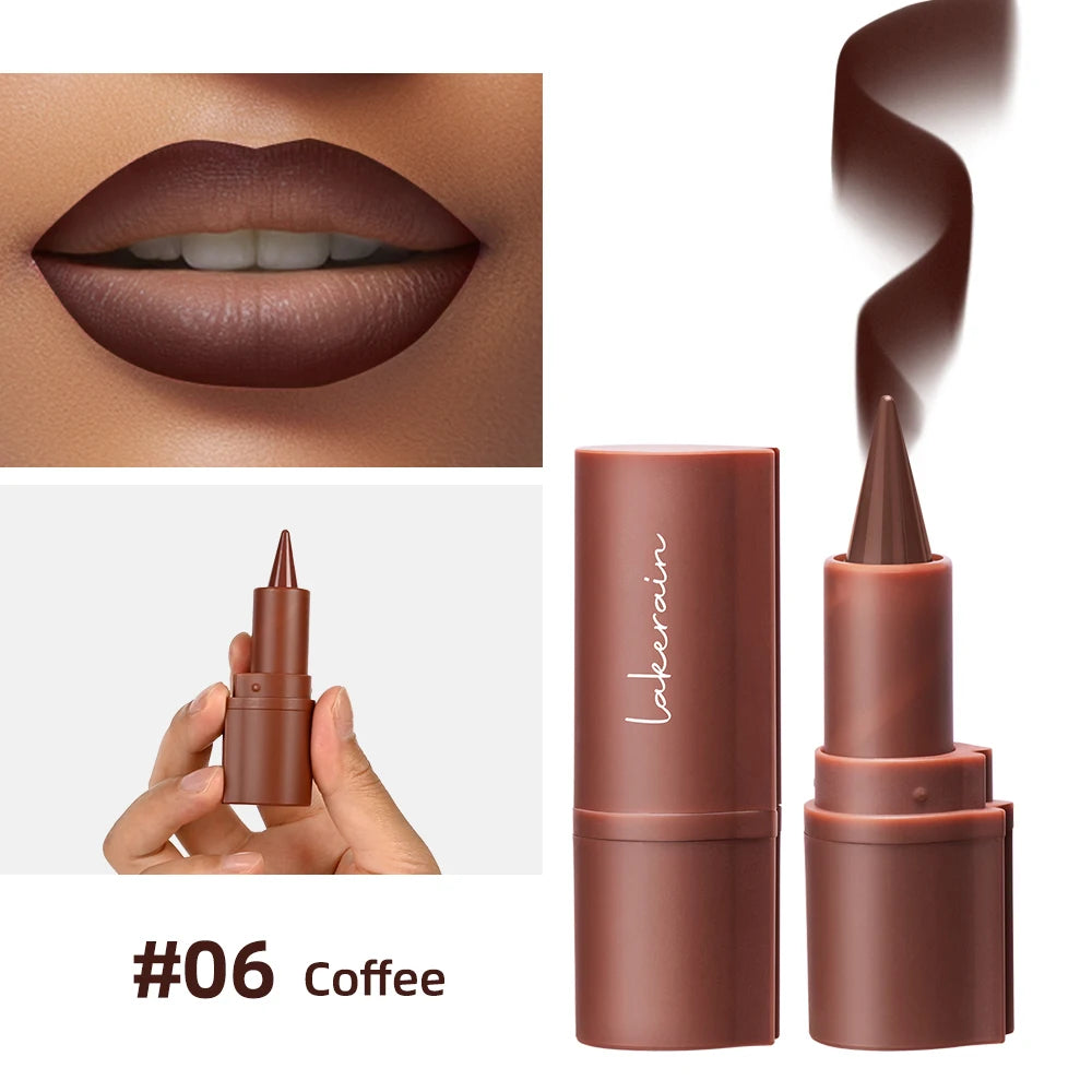 2-in-1 Waterproof Matte Lipstick and Lip Liner Crayon