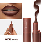 2-in-1 Waterproof Matte Lipstick and Lip Liner Crayon