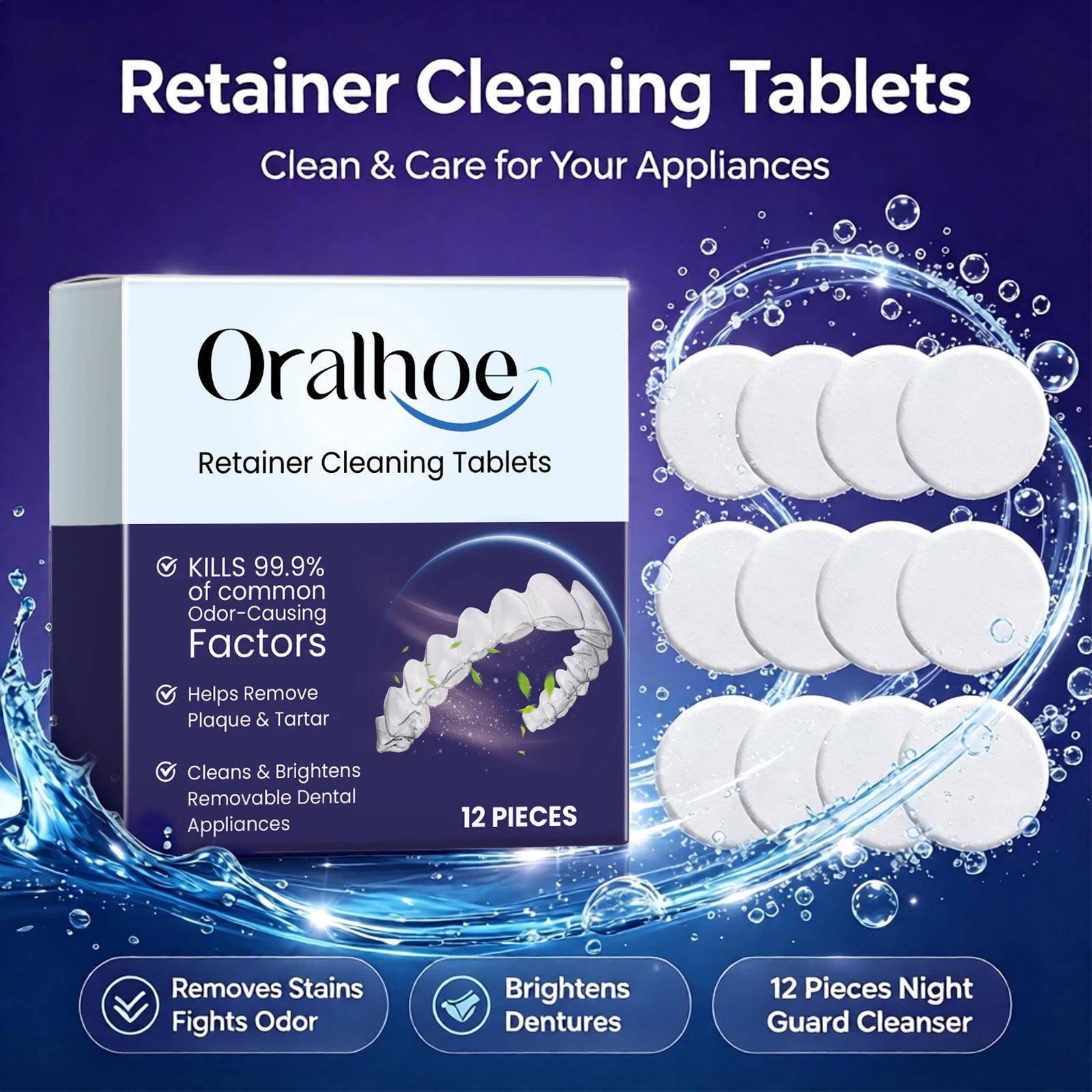 Effervescent Denture and Retainer Cleaning Tablets - 4