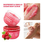 Raspberry Vanilla Sugar Body Scrub for Smooth Exfoliated Skin