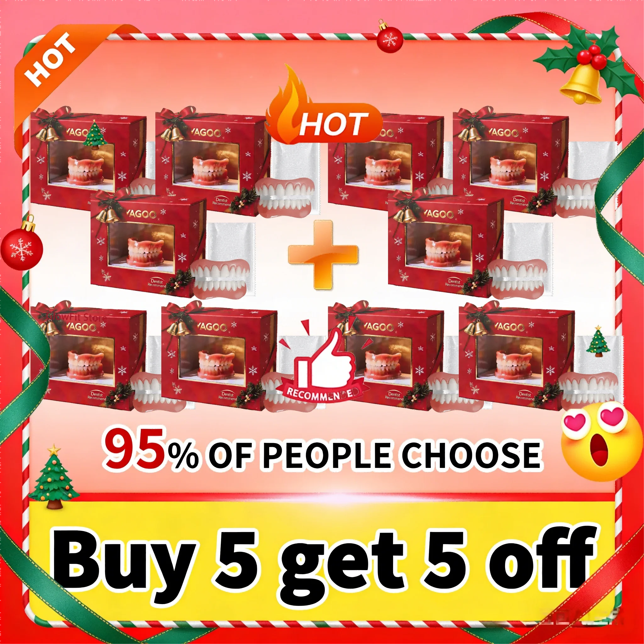 Silicone Temporary Dentures for Missing Teeth - Comfortable Fit - 11